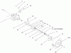 Toro 20486 (SR-21OS) - Super Recycler Mower, SR-21OS, 1998 (8900001-8999999) Pièces détachées REAR AXLE ASSEMBLY