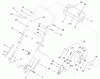 Toro 20487 (SR-21OSBB) - Super Recycler Mower, SR-21OSBB, 2001 (210000001-210999999) Pièces détachées HANDLE AND CONTROL ASSEMBLY