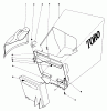 Toro 20696 - Lawnmower, 1976 (6000001-7999999) Pièces détachées GRASS BAG ASSEMBLY (MODEL 20506 & 20696)