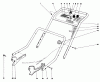 Toro 20696 - Lawnmower, 1976 (6000001-7999999) Pièces détachées HANDLE ASSEMBLY (MODEL 20506)