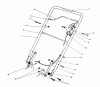 Toro 20511 - Lawnmower, 1989 (9000001-9999999) Pièces détachées HANDLE ASSEMBLY
