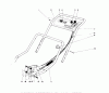 Toro 20657 - Lawnmower, 1977 (7000001-7999999) Pièces détachées HANDLE ASSEMBLY (MODEL NO. 20517)