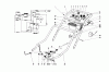 Toro 20657 - Lawnmower, 1977 (7000001-7999999) Pièces détachées HANDLE ASSEMBLY (MODEL NO. 20644 AND 20657)