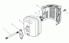 Toro 20522C - Lawnmower, 1986 (6000001-6999999) Pièces détachées MUFFLER ASSEMBLY