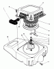 Toro 20526C - Lawnmower, 1987 (7000001-7999999) Pièces détachées RECOIL ASSEMBLY (MODEL NO. VMG6)