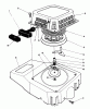 Toro 20526C - Lawnmower, 1989 (9000001-9999999) Pièces détachées RECOIL ASSEMBLY (MODEL NO. VMG6)