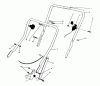 Toro 20531 - Lawnmower, 1989 (9000001-9999999) Pièces détachées HANDLE ASSEMBLY