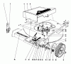 Toro 20550 - Lawnmower, 1975 (5000001-5999999) Pièces détachées FRONT WHEEL AND PIVOT ARM ASSEMBLY