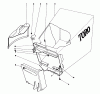 Toro 20550 - Lawnmower, 1975 (5000001-5999999) Pièces détachées GRASS BAG ASSEMBLY