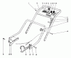 Toro 20550 - Lawnmower, 1975 (5000001-5999999) Pièces détachées HANDLE ASSEMBLY