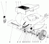 Toro 20673 - Lawnmower, 1977 (7000001-7999999) Pièces détachées FRONT WHEEL AND PIVOT ARM ASSEMBLY