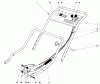 Toro 20562 - Lawnmower, 1977 (7000001-7999999) Pièces détachées HANDLE ASSEMBLY (MODEL NO. 20562)
