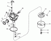 Toro 20570 - Lawnmower, 1983 (3000001-3999999) Pièces détachées CARBURETOR ASSEMBLY NO. 632050A