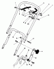 Toro 20574 - Lawnmower, 1986 (6000001-6999999) Pièces détachées HANDLE ASSEMBLY