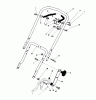 Toro 20574 - Lawnmower, 1988 (8000001-8999999) Pièces détachées HANDLE ASSEMBLY