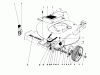 Toro 20575 - Lawnmower, 1978 (8000001-8007500) Pièces détachées FRONT WHEEL AND PIVOT ARM ASSEMBLY