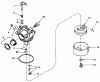 Toro 20577 - Lawnmower, 1984 (4000001-4999999) Pièces détachées CARBURETOR ASSEMBLY NO. 632050A