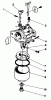 Toro 20581 - Lawnmower, 1983 (3000001-3999999) Pièces détachées CARBURETOR ASSEMBLY