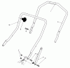 Toro 20581 - Lawnmower, 1983 (3000001-3999999) Pièces détachées HANDLE ASSEMBLY