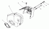 Toro 20581 - Lawnmower, 1983 (3000001-3999999) Pièces détachées MUFFLER ASSEMBLY