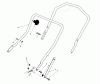 Toro 20581C - Lawnmower, 1988 (8000001-8999999) Pièces détachées HANDLE ASSEMBLY