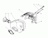 Toro 20581C - Lawnmower, 1988 (8000001-8999999) Pièces détachées MUFFLER ASSEMBLY (ENGINE MODEL NO. 47PH7)