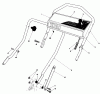 Toro 20584 - Lawnmower, 1986 (6000001-6999999) Pièces détachées HANDLE ASSEMBLY
