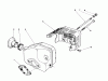Toro 20584 - Lawnmower, 1988 (8000001-8999999) Pièces détachées MUFFLER ASSEMBLY (ENGINE MODEL NO. 47PH7)