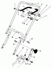 Toro 20586 - Lawnmower, 1986 (6000001-6999999) Pièces détachées HANDLE ASSEMBLY