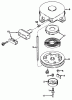 Toro 20586 - Lawnmower, 1986 (6000001-6999999) Pièces détachées REWIND STARTER NO. 590420A