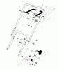 Toro 20586 - Lawnmower, 1990 (0000001-0999999) Pièces détachées HANDLE ASSEMBLY
