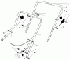 Toro 20588 - Lawnmower, 1986 (6000001-6999999) Pièces détachées HANDLE ASSEMBLY