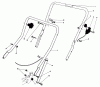 Toro 20588 - Lawnmower, 1988 (8000001-8999999) Pièces détachées HANDLE ASSEMBLY
