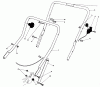 Toro 20588C - Lawnmower, 1989 (9000001-9999999) Pièces détachées HANDLE ASSEMBLY