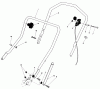 Toro 20610C - Lawnmower, 1985 (5000001-5999999) Pièces détachées HANDLE ASSEMBLY