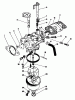Toro 20620 - Lawnmower, 1987 (7000001-7999999) Pièces détachées CARBURETOR ASSEMBLY (MODEL NO. VMG6)