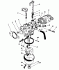 Toro 20622 - Lawnmower, 1987 (7000001-7999999) Pièces détachées CARBURETOR ASSEMBLY (MODEL NO. VMF5)
