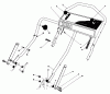 Toro 20622 - Lawnmower, 1987 (7000001-7999999) Pièces détachées HANDLE ASSEMBLY