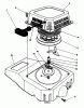 Toro 20622 - Lawnmower, 1987 (7000001-7999999) Pièces détachées RECOIL ASSEMBLY (MODEL NO. VMF5 & VMG6)