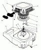Toro 20622 - Lawnmower, 1988 (8000001-8999999) Pièces détachées RECOIL ASSEMBLY (MODEL NO. VMH7)