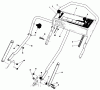 Toro 20622C - Lawnmower, 1987 (7000001-7999999) Pièces détachées HANDLE ASSEMBLY