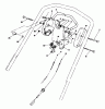 Toro 20624 - Lawnmower, 1988 (8000001-8999999) Pièces détachées TRACTION CONTROL ASSEMBLY
