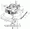 Toro 20626C - Lawnmower, 1987 (7000001-7999999) Pièces détachées ENGINE ASSEMBLY (MODEL VMG6)