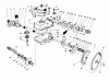 Toro 20627C - Lawnmower, 1986 (6000001-6999999) Pièces détachées GEAR CASE ASSEMBLY (MACHINE SERIAL NO. 6900001 THRU 6902500)