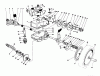 Toro 20627C - Lawnmower, 1986 (6000001-6999999) Pièces détachées GEAR CASE ASSEMBLY (MACHINE SERIAL NO. 6902501 & UP)