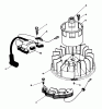 Toro 20628C - Lawnmower, 1986 (6000001-6999999) Pièces détachées MAGNETO & FLYWHEEL ASSEMBLY