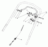 Toro 20628C - Lawnmower, 1986 (6000001-6999999) Pièces détachées TRACTION CONTROL ASSEMBLY