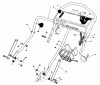 Toro 20628C - Lawnmower, 1987 (7000001-7999999) Pièces détachées HANDLE ASSEMBLY