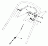 Toro 20628C - Lawnmower, 1987 (7000001-7999999) Pièces détachées TRACTION CONTROL ASSEMBLY