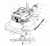 Toro 20628C - Lawnmower, 1988 (8000001-8999999) Pièces détachées ENGINE ASSEMBLY #1
